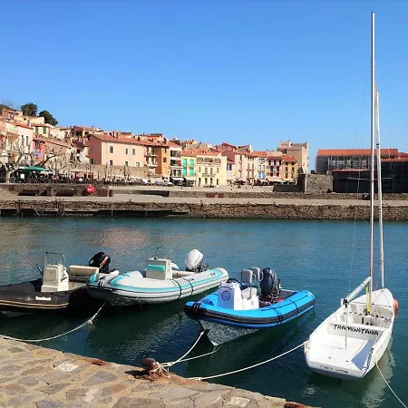 4lam6-agreable 2 Chambres Et Parking Prive Apartmán Collioure